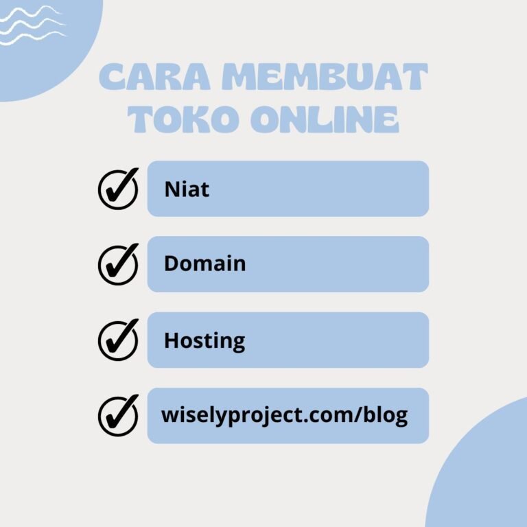 Cara Membuat Toko Online